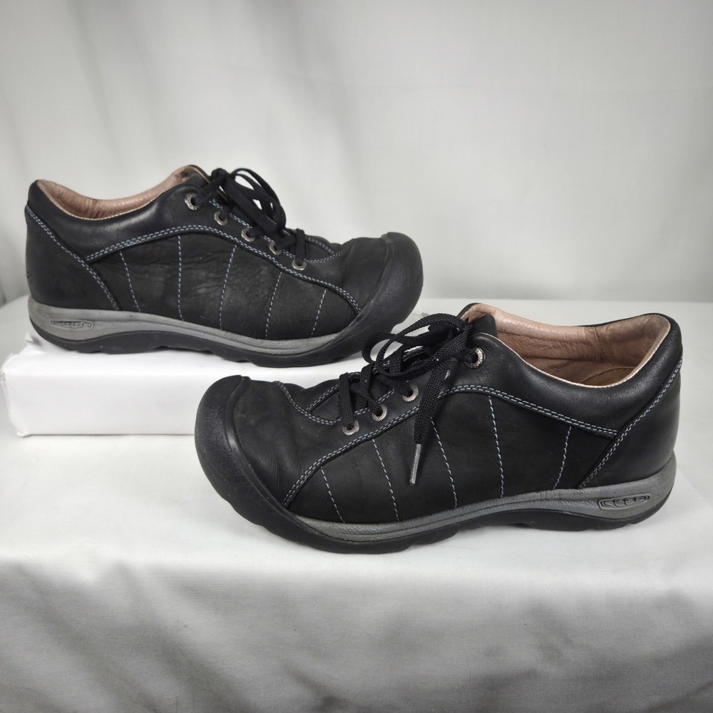 KEEN Presidio Casual Cycling Mountain Biking Shoes Black Leather Womens Size 9